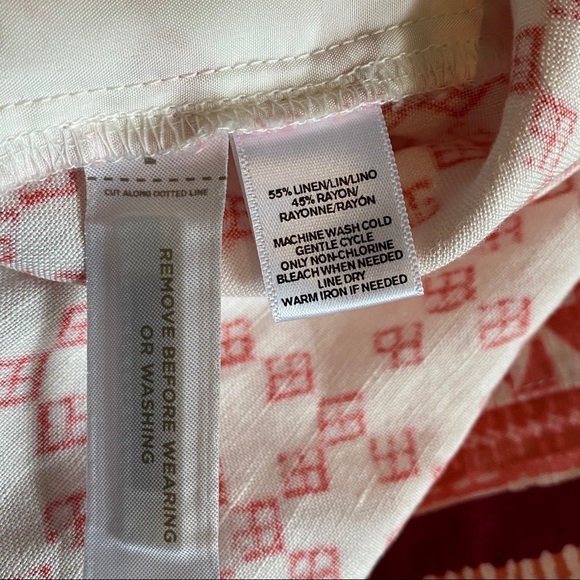 Ann Taylor Loft Linen Aztec Boho Skirt NWOT Sz. 6 - Picture 7 of 8